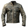 LJM0044 Men’s Vintage Antique Motorcycle Retro Biker Leather Jacket – Distressed Finish