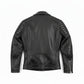 LJM0045 Men’s Armand Black Motorcycle Leather Jacket – Classic Rider Style Biker Coat