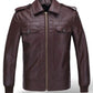 LJM0047 Men’s Brown Hero Moto Jacket – Premium Finish, Classic Avengers-Inspired Design