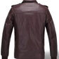 LJM0047 Men’s Brown Hero Moto Jacket – Premium Finish, Classic Avengers-Inspired Design