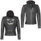 LJM0060 Men’s Black Distressed Leather Jacket – Halloween & Christmas Style, Genuine Cow Vintage Rugged Look Jacket