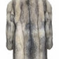 FCM0015 Men's Luxury Natural Silver Fox-Tone Fur Coat for Men – Premium Multi-Shade Winter | High-End Elegant Warm Overcoat by