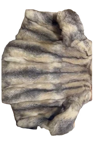 FCM0015 Men's Luxury Natural Silver Fox-Tone Fur Coat for Men – Premium Multi-Shade Winter | High-End Elegant Warm Overcoat by