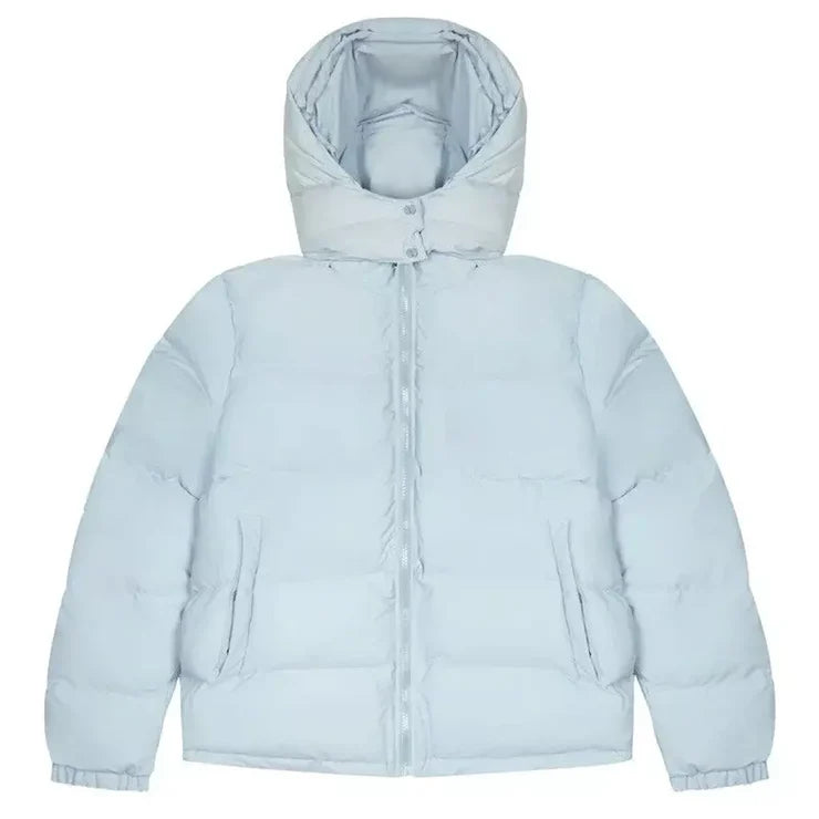 KPJ0002 Kids Parachute Hooded Puffer Jacket – Premium White Outdoor Winter Wear