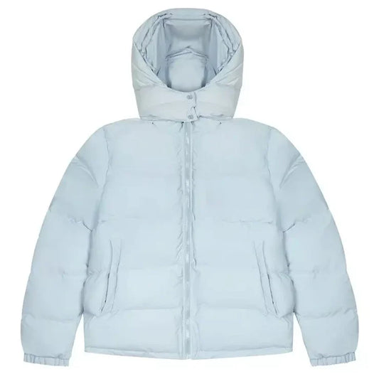 KPJ0002 Kids Parachute Hooded Puffer Jacket – Premium White Outdoor Winter Wear