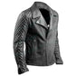 LJM014 Men’s Stylish Black Real Leather Biker Jacket | Suede Finish Fashion Wear