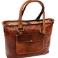 WB005 Women’s Premium Genuine Leather Tote Bag – Elegant Everyday Shoulder Handbag