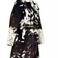 LCF0001 Women's Authentic Cowhide Hair On Leather Trench Coat – Premium Full-Grain Long Coat for Timeless Style & Bold Elegance