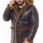 MFC04 RAF B3 Real Shearling Inner Real Quality Fur Sheep Leather Bomber Coat