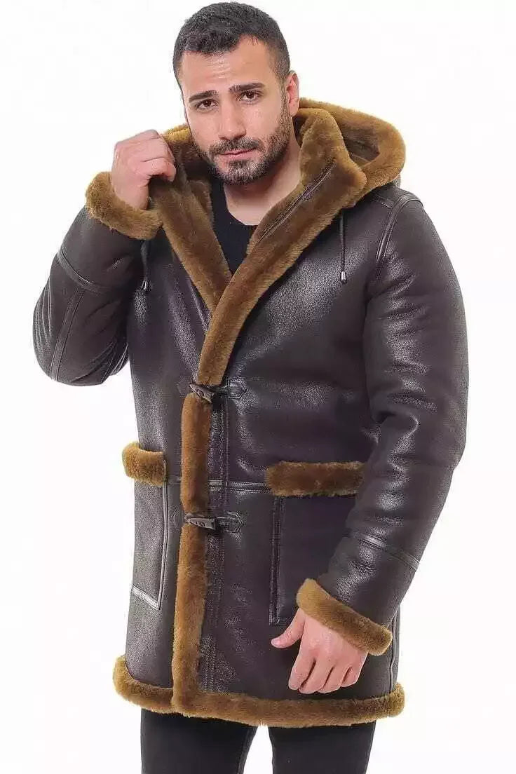MFC04 RAF B3 Real Shearling Inner Real Quality Fur Sheep Leather Bomber Coat