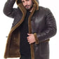 MFC04 RAF B3 Real Shearling Inner Real Quality Fur Sheep Leather Bomber Coat