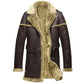 MFC05 Sheepskin Shearling Fur Coat – Available in Brown & Ginger | Genuine Leather Winter Coat