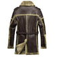MFC05 Sheepskin Shearling Fur Coat – Available in Brown & Ginger | Genuine Leather Winter Coat