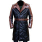 C001 Men’s Jacob Frye Assassin’s Creed Syndicate Brown Leather Trench Coat — Real Leather Long Gamer Jacket