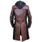 C001 Men’s Jacob Frye Assassin’s Creed Syndicate Brown Leather Trench Coat — Real Leather Long Gamer Jacket