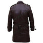 C002 Bay Watchmen Rorschach Fashion Brown Leather Trench Coat for Men – Genuine Leather Long Jacket