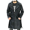 C005 Men’s Blade Runner 2049 “Ryan Gosling” Genuine Fur Leather Coat – Long Black Trench