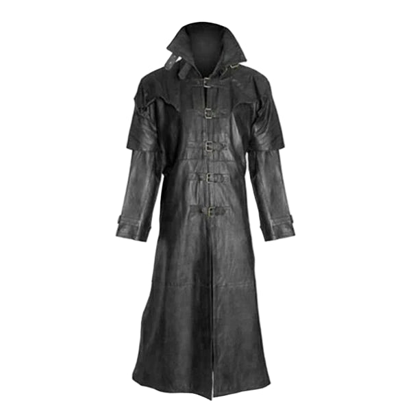 C009 Men’s Captain Full Length Van Helsing Real Leather Jacket – Genuine Leather Duster Trench