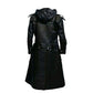 C003 Men’s Jacob Frye Assassin’s Creed Syndicate Black Quilted Real Leather Coat