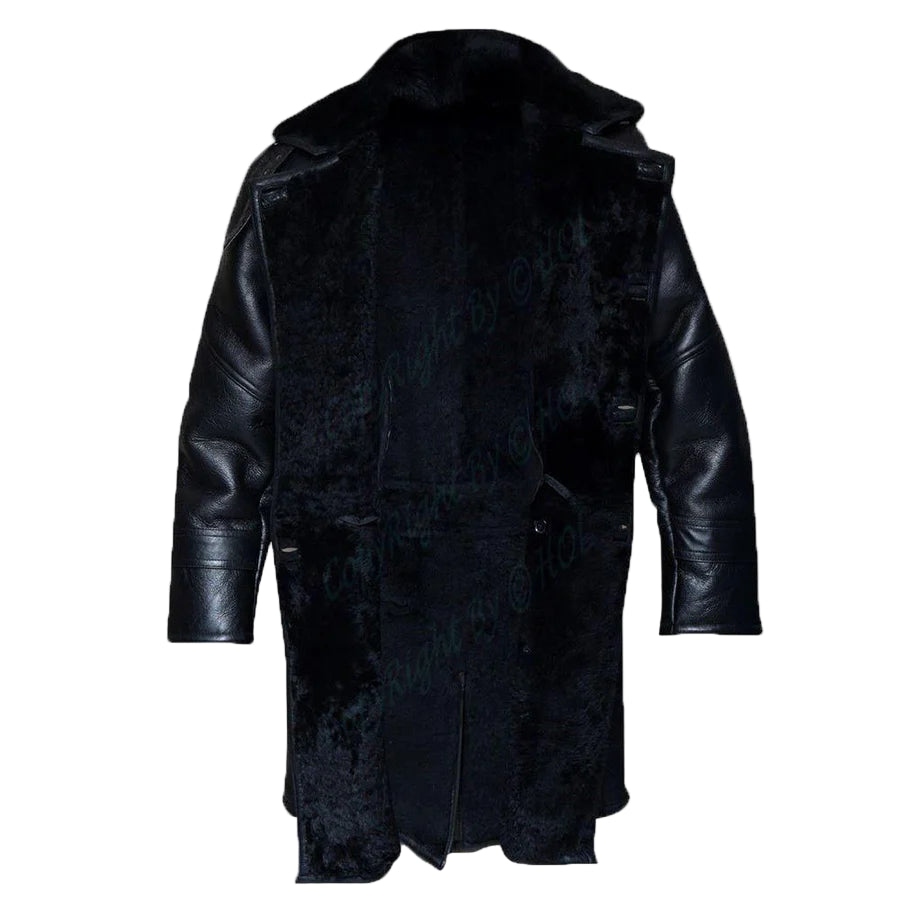 MFC01 Black Shearling Fur B3 RAF  – Genuine Leather WWII Aviator Winter Jacket