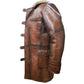 MFC02 Men’s Brown Shearling “Dark Knight” Bane Leather Coat – Real Leather Winter Fur Jacket