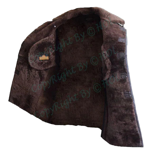 MFC03 RAF B3 Real Shearling Inner Real Quality Fur Sheep Leather Bomber Coat